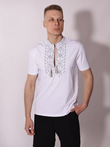Вишиванка чоловіча S Білий LAUNA (718029-S) 718029-S фото