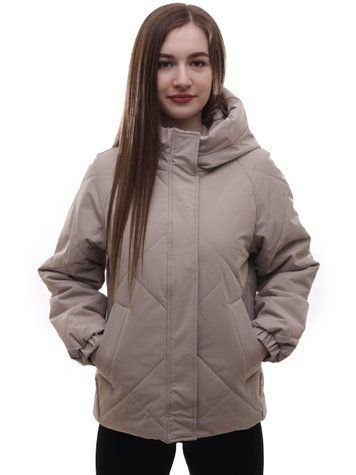 Куртка демісезонна жіноча S Бежевий (699147-S) 699147-S фото
