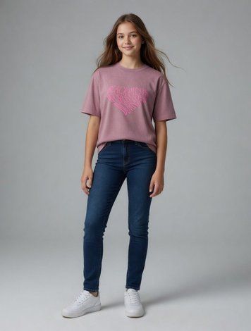Футболка для девочки подростка 134 Розовый M@C (710116-134) 710116-134 фото