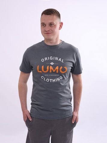 Футболка чоловіча S Сірий LUMO (667476-S) 667476-S фото