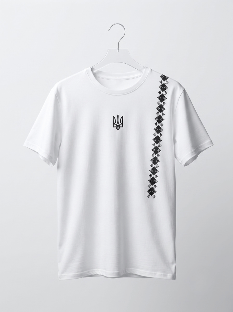 Футболка чоловіча 46 Білий ФІОНА (729019-46) 729019-46 фото