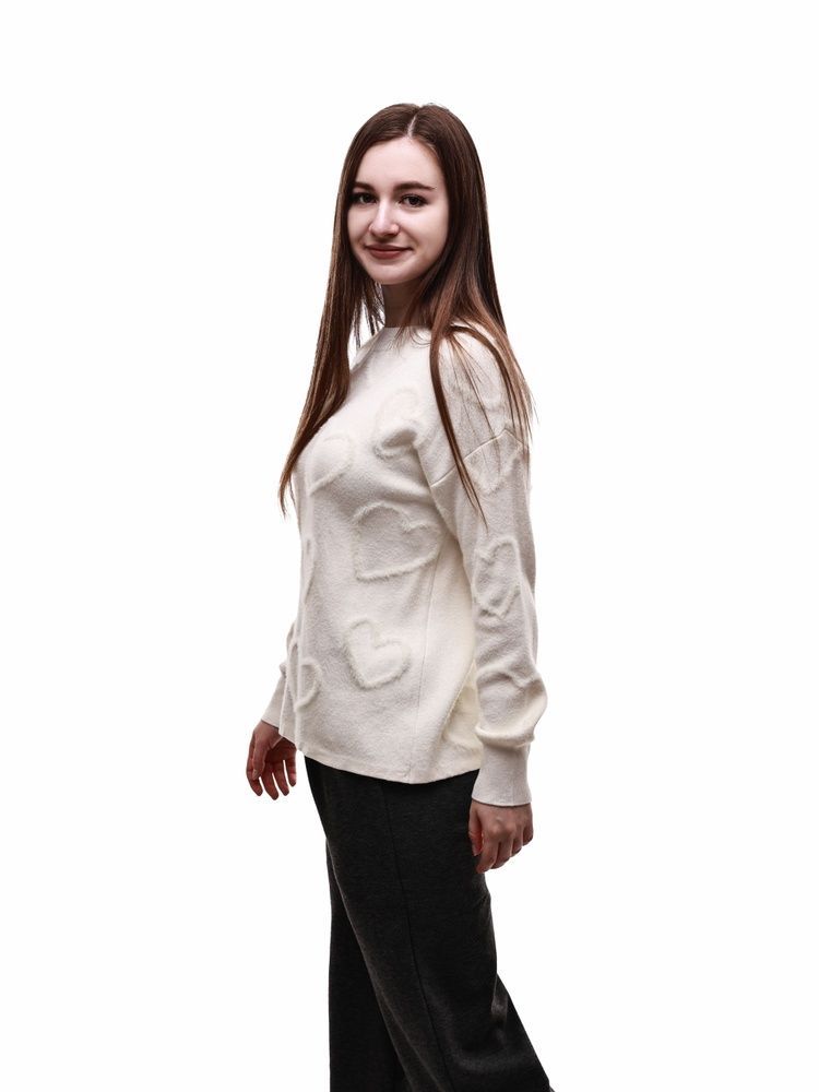 Свитер женский OneSize Молочный M@C (690592-OneSize) 690592-OneSize фото