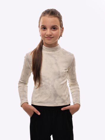 Гольф трикотажный для девочки 4XS Молочный M@C (689994-4XS) 689994-4XS фото