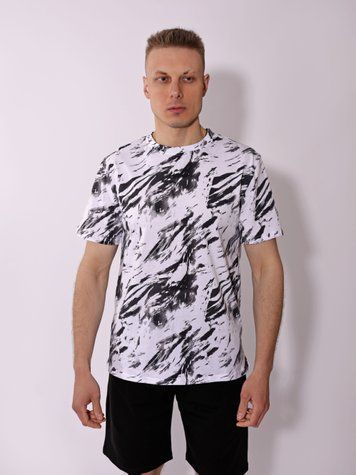 Футболка чоловіча 46 Білий TOMMY MONTANA (718420-46) 718420-46 фото