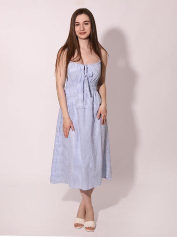Сарафан жіночий 42 Блакитний M@C (709829-42) 709829-42 фото