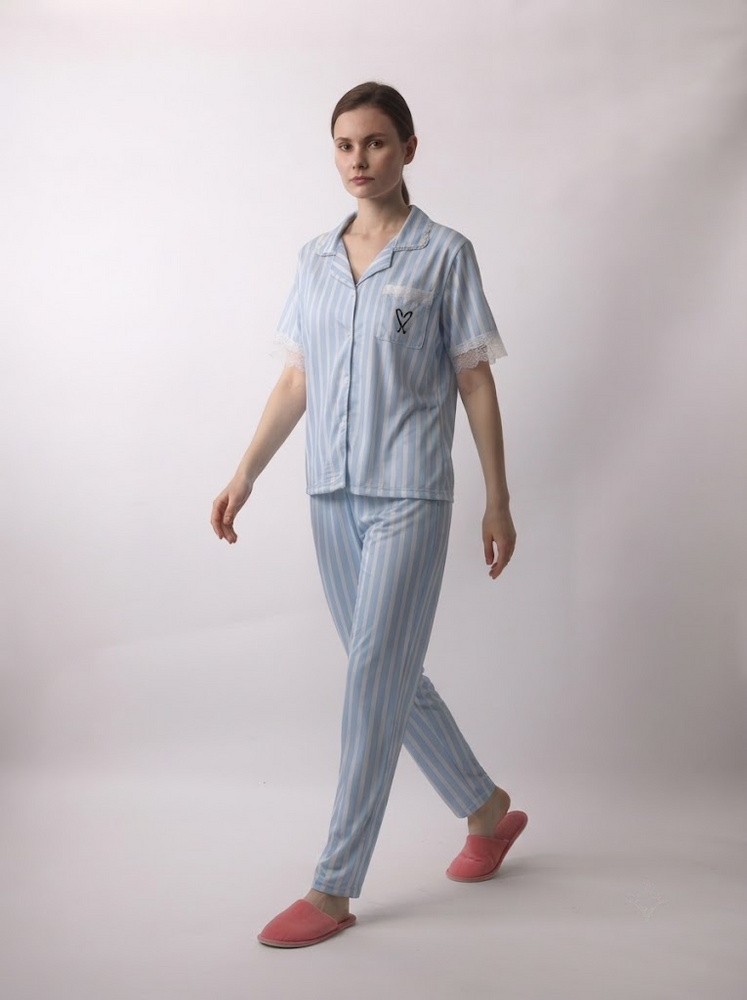 Пижама женская S Голубой FASHION (729831-S) 729831-S фото