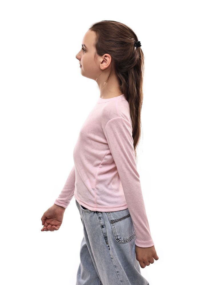 Лонгслів для дівчинки підлітка 128 Рожевий ALINI GIRL (710403-128) 710403-128 фото