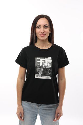 Футболка жіноча S Чорний EST.1991 (671066-S) 671066-S фото