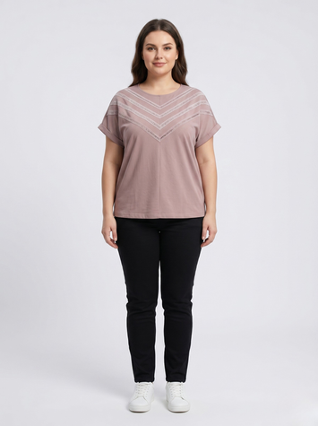 Футболка жіноча L Пудровий TVIY LOOK (713602-L) 713602-L фото