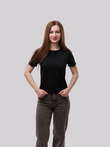 Футболка жіноча OneSize Чорний (714389-OneSize) 714389-OneSize фото