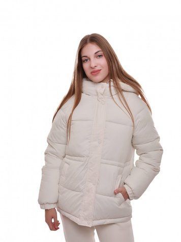 Куртка джинсова жіноча S Молочний (684053-S) 684053-S фото