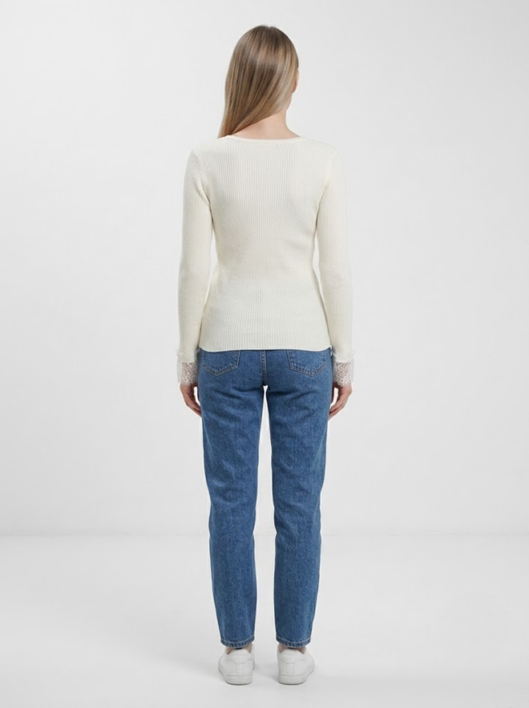 Джемпер жіночий OneSize Молочний SANLY (740248-OneSize) 740248-OneSize фото