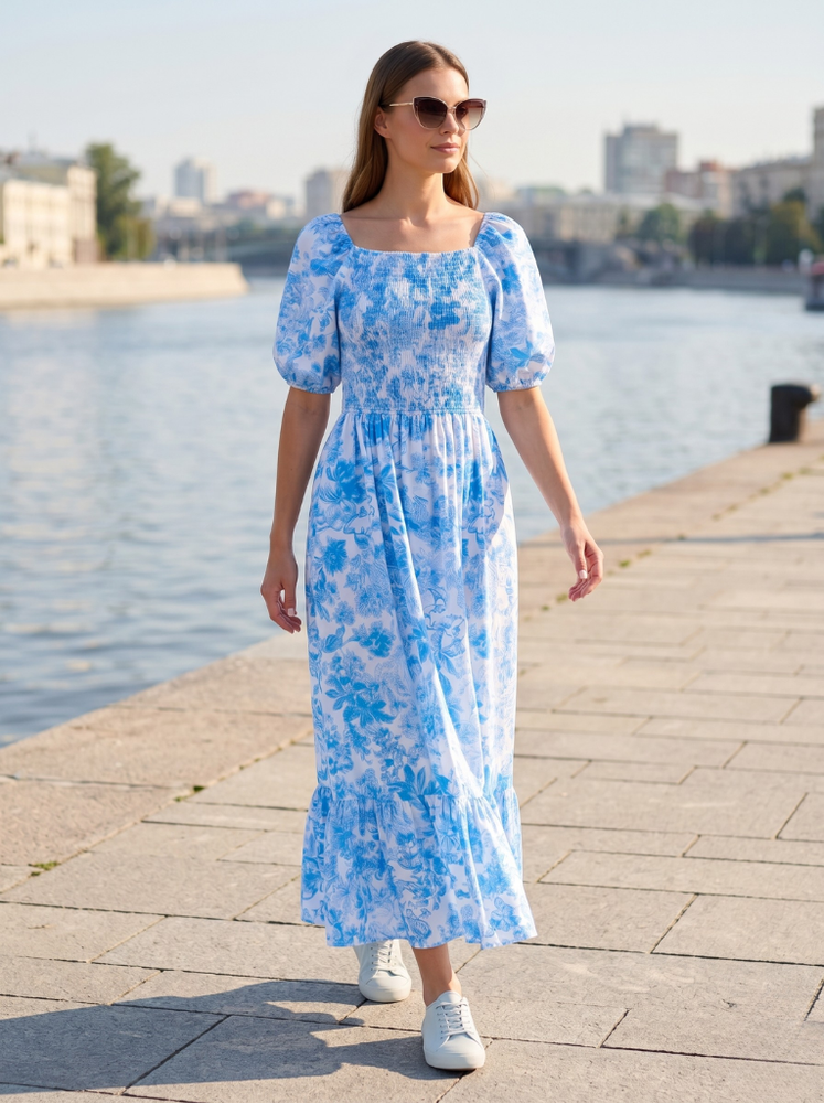 Платье женское 50 Голубой POLIN LINE (731024-50) 731024-50 фото
