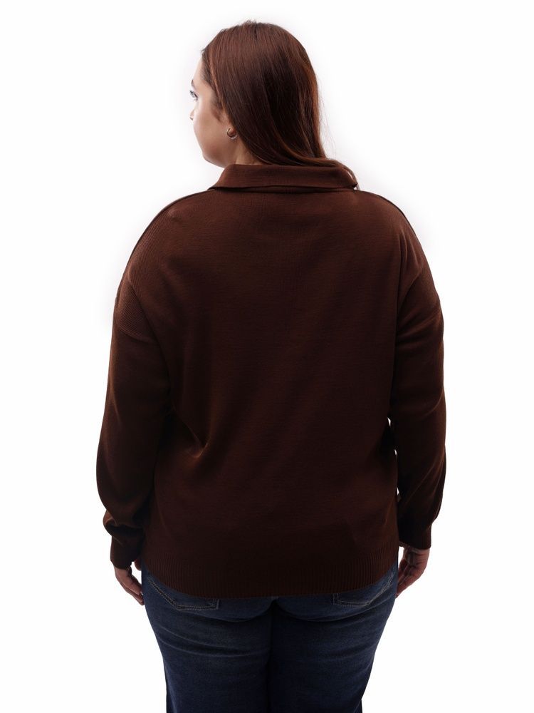 Светр жіночий OneSize Темно-коричневий DIKS (711027-OneSize)* 711027-OneSize фото