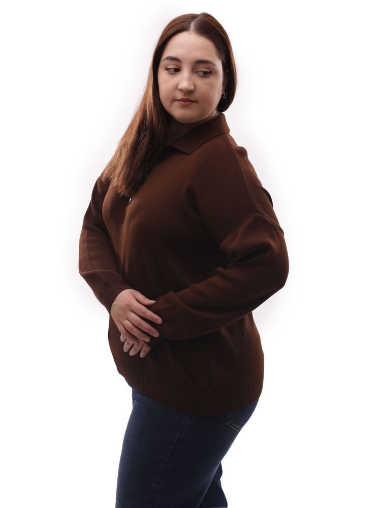 Светр жіночий OneSize Темно-коричневий DIKS (711027-OneSize)* 711027-OneSize фото
