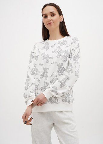 Свитшот женский OneSize Молочный FASHION (659329-OneSize) 659329-OneSize фото