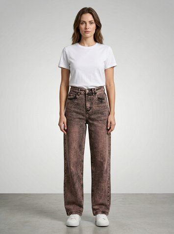 Джинси жіночі 25-26 Коричневий XF JEANS (726633-25-26) 726633-25-26 фото