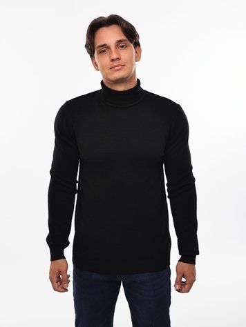 Гольф вязаный мужской M Черный FASHION (690233-M) 690233-M фото