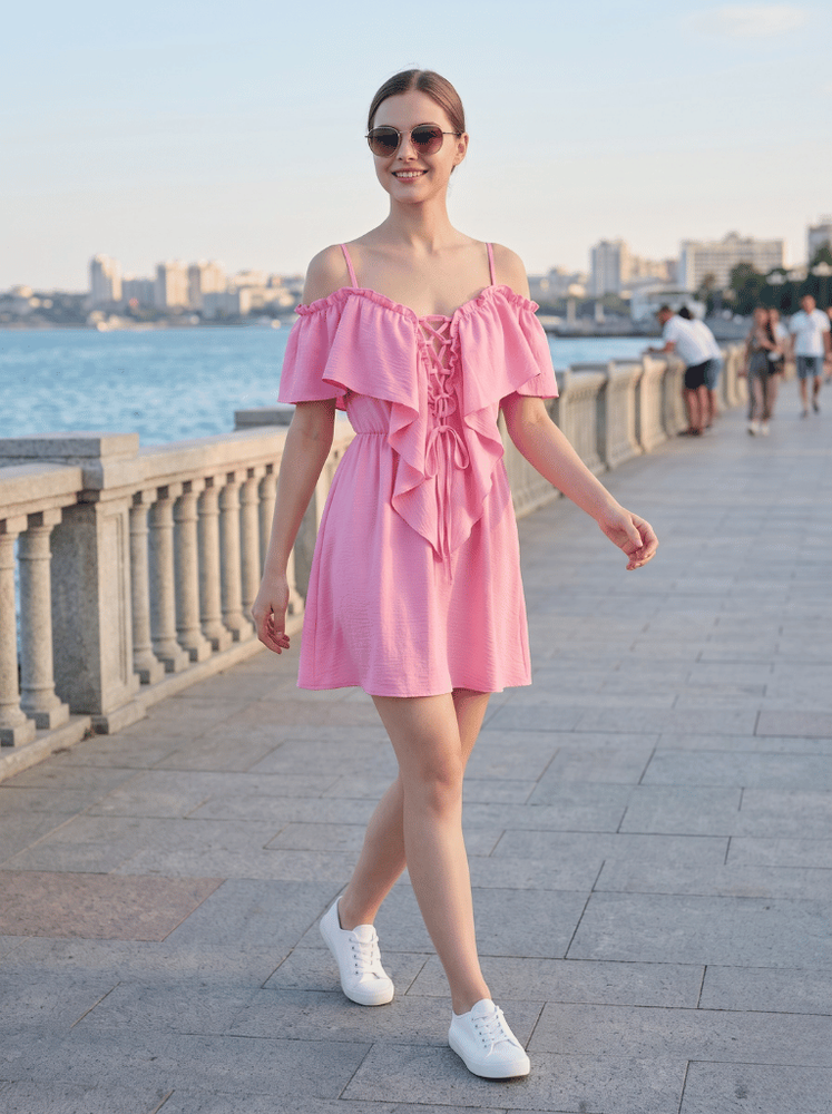 Платье женское 42 Розовый (738839-42) 738839-42 фото