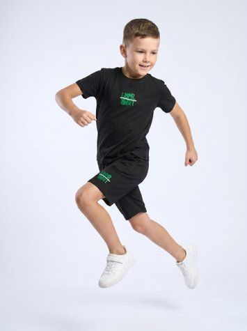 Костюм з шортами для хлопчика підлітка 122 Чорний MISIL (732226-122) 732226-122 фото