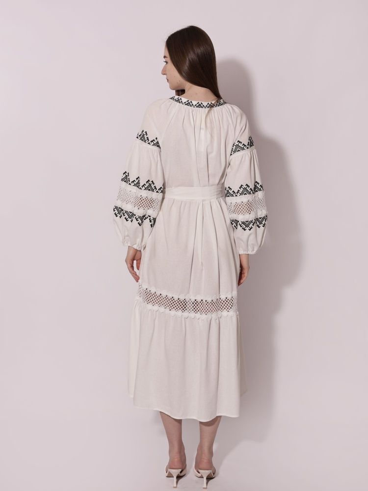 Сукня Вишиванка жіноча OneSize Білий SOLOMEYA (715346-OneSize)* 715346-OneSize фото