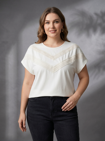 Футболка жіноча L Молочний TVIY LOOK (713469-L) 713469-L фото