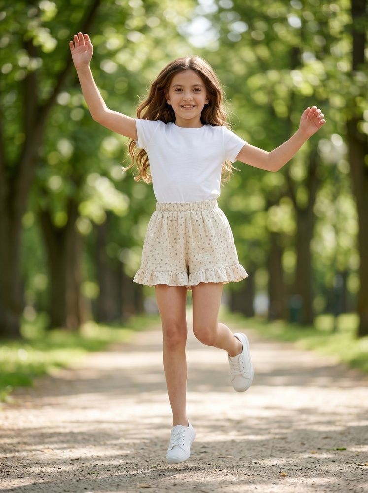 Шорты для девочки 104 Розовый HAPPY BABY (720064-104) 720064-104 фото