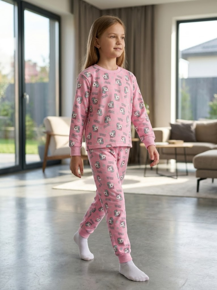 Піжама для дівчинки 104 Рожевий MINIMODA (750952-104) 750952-104 фото