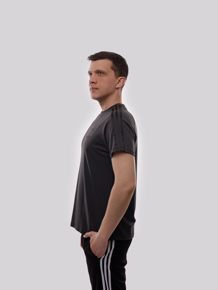 Футболка чоловіча S Темно-сірий CODE (718788-S) 718788-S фото