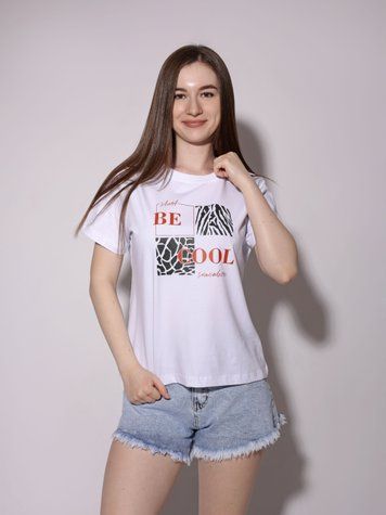 Футболка жіноча 46 Білий (723038-46) 723038-46 фото