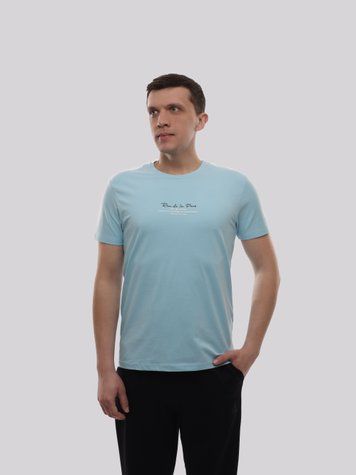 Футболка мужская S Голубой TREND LINE (717884-S) 717884-S фото