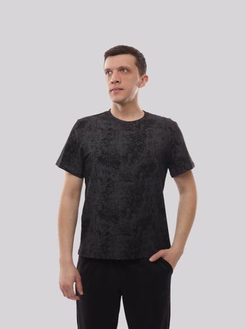 Футболка чоловіча 46 Чорний NEW KROP (708542-46) 708542-46 фото