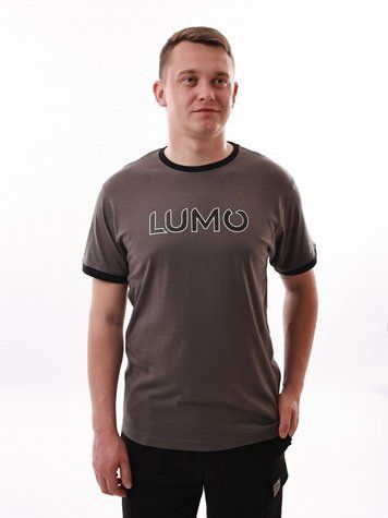 Футболка чоловіча S Темно-сірий LUMO (667478-S) 667478-S фото