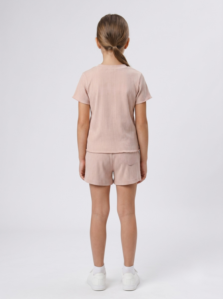 Костюм з шортами для дівчинки 104 Бежевий ARTEM (746417-104) 746417-104 фото