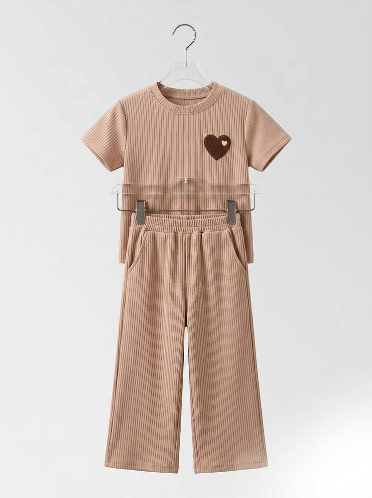 Костюм брючний для дівчинки 104 Бежевий TOP STYLE (710049-104) 710049-104 фото
