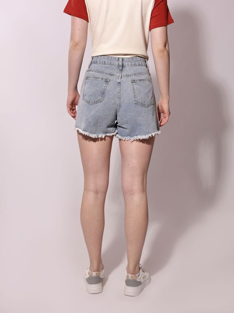 Шорты джинсовые женские 25 Светло-синий XF JEANS (710822-25) 710822-25 фото