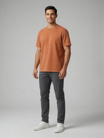 Футболка чоловіча S Помаранчевий FASHION (710679-S) 710679-S фото