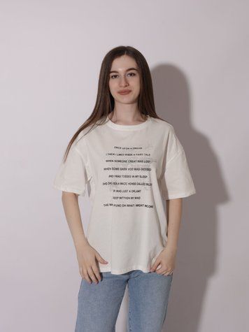 Футболка жіноча OneSize Білий (716050-OneSize) 716050-OneSize фото