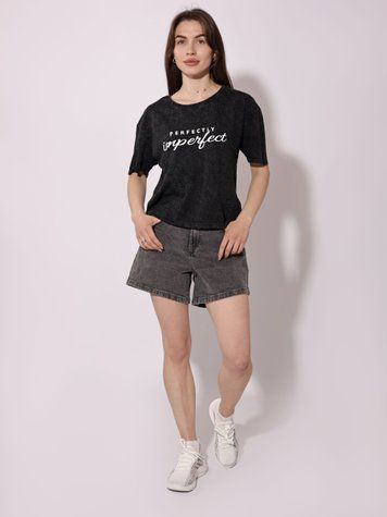 Футболка женская S Черный TVIY LOOK (714785-S) 714785-S фото