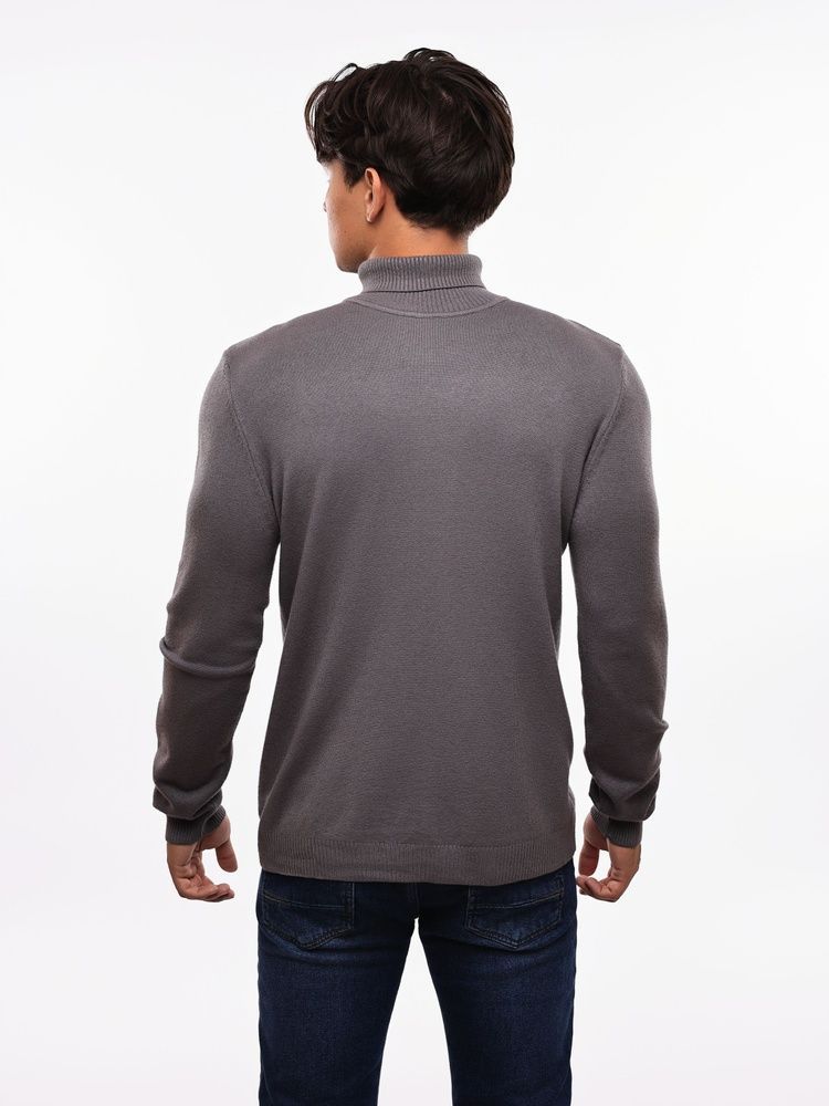 Гольф вязаный мужской M Серый FASHION (690239-M) 690239-M фото