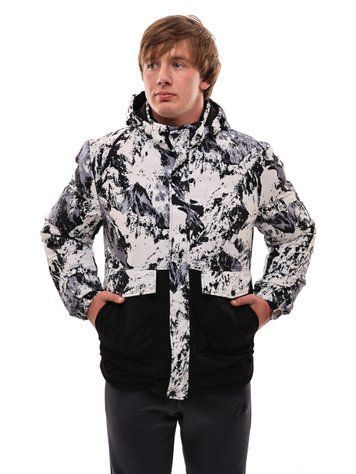 Куртка зимова чоловіча M Чорно-білий FASHION (693274-M) 693274-M фото