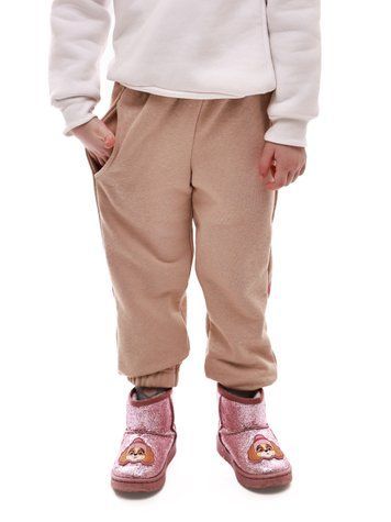 Брюки спортивные для девочки 104 Бежевый HAPPY BABY (702930-104) 702930-104 фото