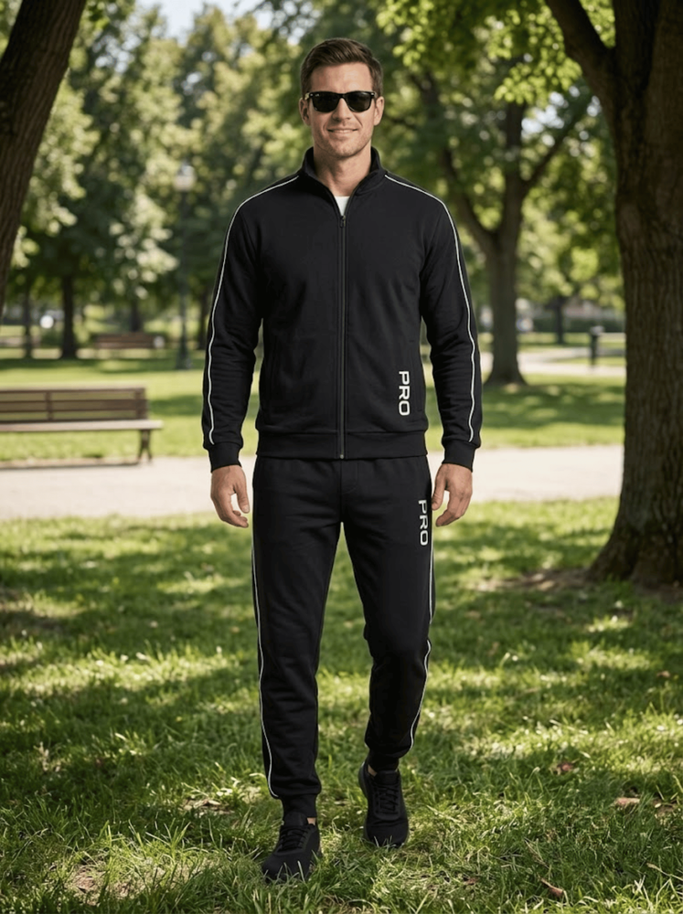 Костюм спортивный мужской 46 Черный MEGA SPORT COLLECTION (728405-46) 728405-46 фото