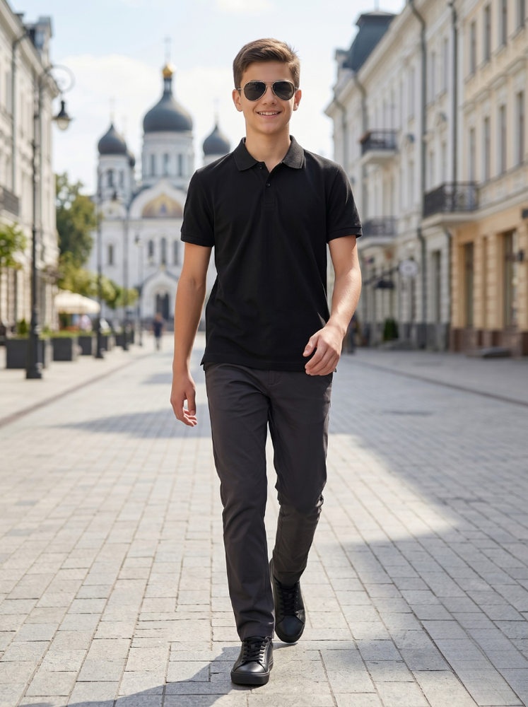 Футболка для хлопчика 128 Чорний (718973-128) 718973-128 фото