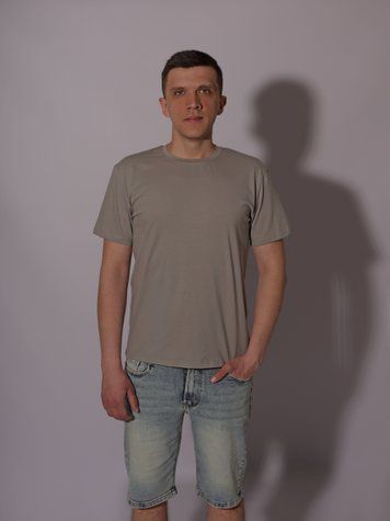 Футболка чоловіча 46 Сірий (704188-46) 704188-46 фото