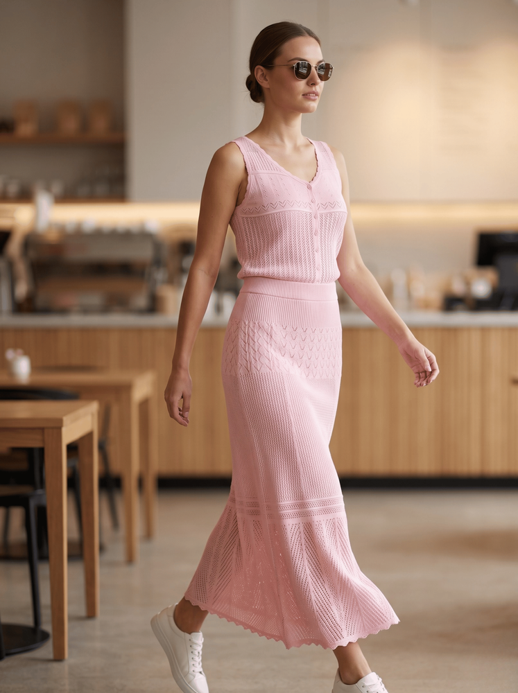 Костюм с юбкой женский OneSize Розовый MMC (756596-OneSize) 756596-OneSize фото
