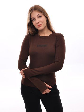 Гольф трикотажний жіночий S Темно-коричневий M@C (689658-S) 689658-S фото