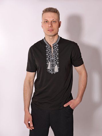 Вишиванка чоловіча S Чорний LAUNA (718028-S) 718028-S фото
