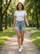 Шорти джинсові жіночі 25 Синій FOREST JEANS (755505-25) 755505-25 фото 4
