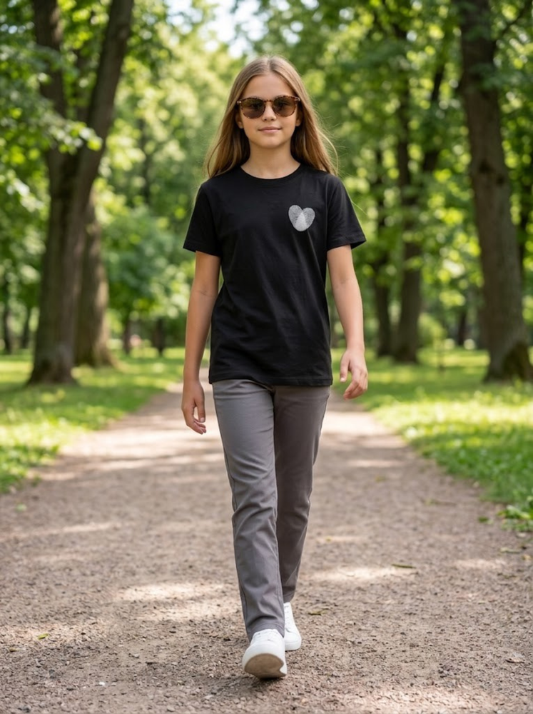 Футболка для підлітка 140 Чорний ALINI GIRL (727986-140) 727986-140 фото